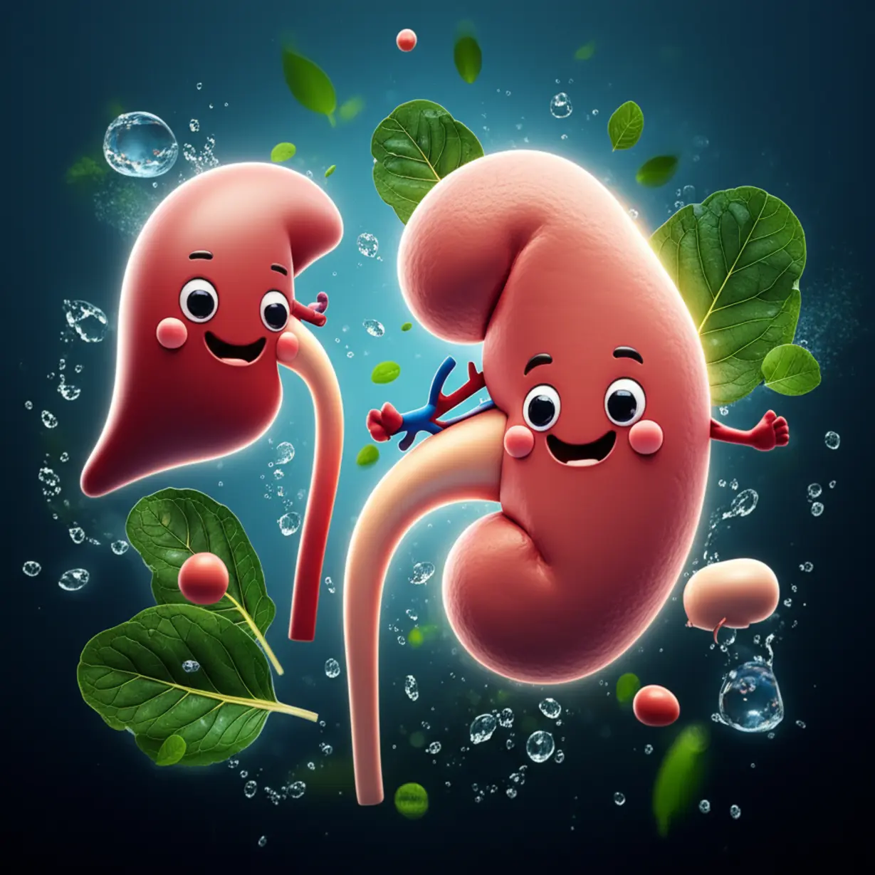 건강한-내부-장기들이-활력-있게-빛나는-3D-이미지