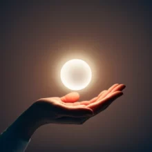 A-stylized-3D-image-depicting-a-serene-environment-with-a-central-abstract-shape-emitting-a-soft-glow,-symbolizing-internal-harmony-and-good-health.