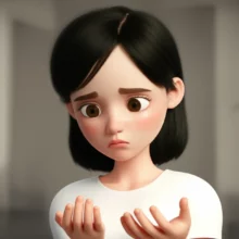 한-손을-불안하게-잡고-있는-사람의-귀여운-3D-이미지