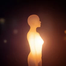 A-cute-3D-image-showing-a-peaceful,-glowing-figure,-representing-internal-comfort-and-well-being.