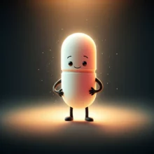 고통이-사라지고-평화로워지는-마법의-알약이-녹는-모습