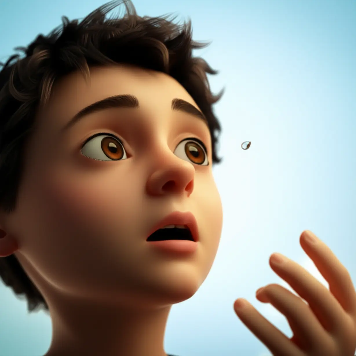 눈앞에-떠다니는-작은-점을-신기하게-바라보는-사람