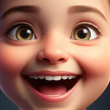 A-surprised-and-happy-face-glowing-with-radiant,-healthy-skin,-representing-an-internal-transformation.