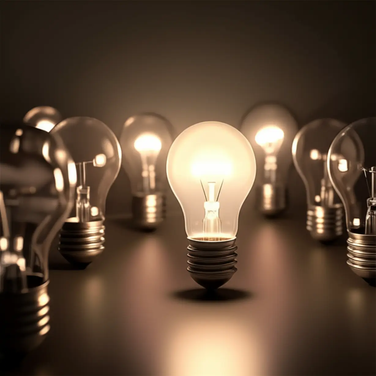 A-cute-3D-image-depicting-several-lightbulbs,-some-dim-and-one-glowing-brightly,-symbolizing-the-dawning-awareness-of-subtle-health-signals.