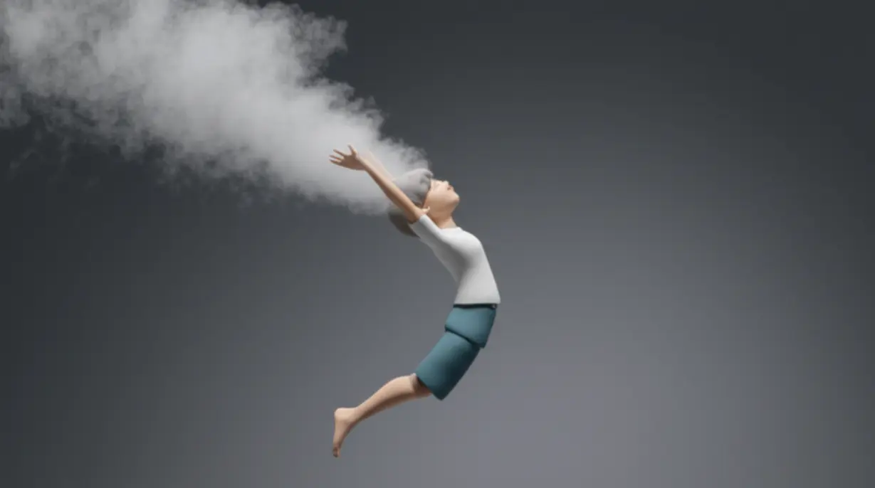 A-3D-illustration-of-a-person-stretching-with-a-sense-of-freedom-and-relief,-as-if-a-burden-has-been-lifted.