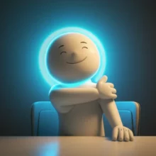 A-happy-person-gently-stretching-their-shoulder,-feeling-relieved-from-pain.