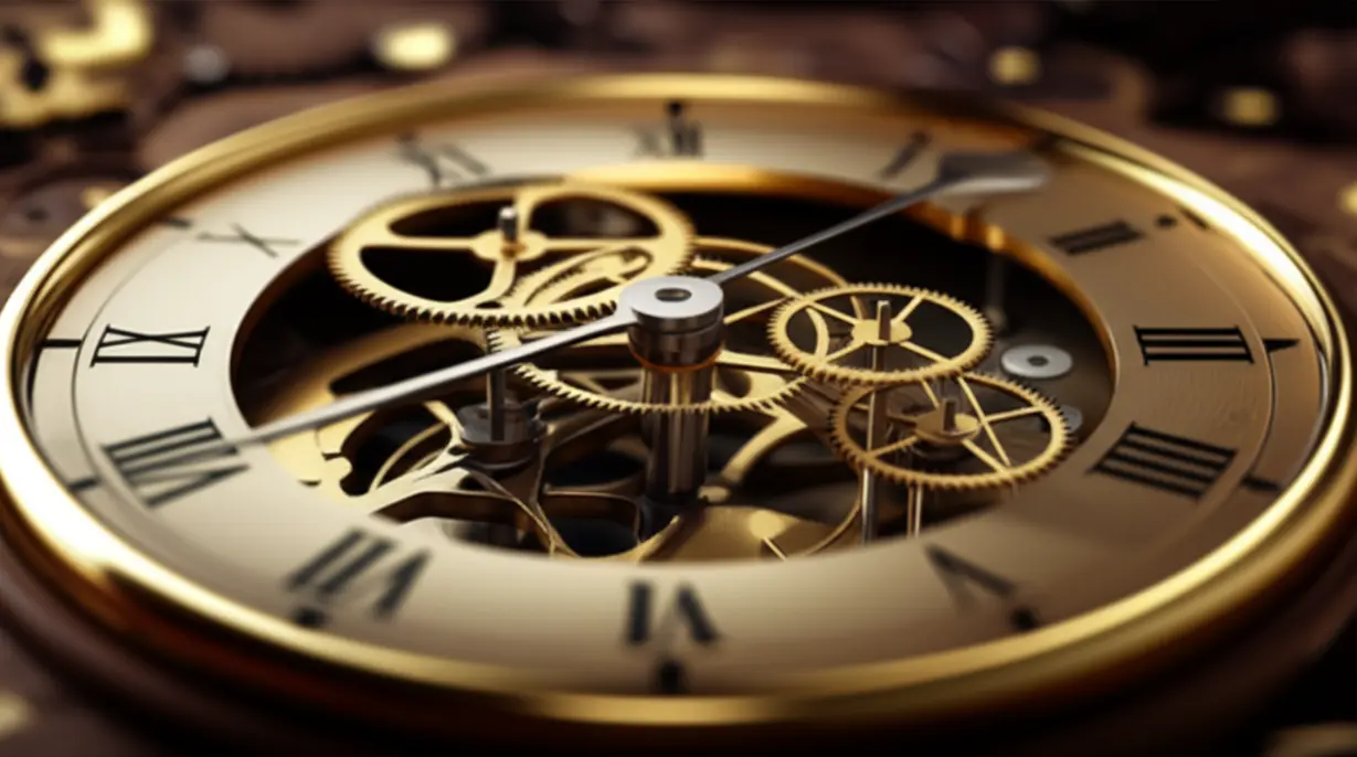 A-cute-3D-depiction-of-intricate-clockwork-with-several-gears-visibly-jammed-or-stuck,-symbolizing-the-disruption-of-a-delicate-bodily-system.