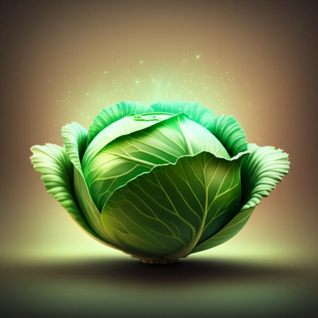 빛나는-양배추가-위-건강을-지키는-마법을-보여주는-3D-일러스트