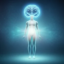 스트레스와-신체-증상-간의-숨겨진-연결고리를-보여주는-편안한-모습의-뇌와-신체-3D-이미지