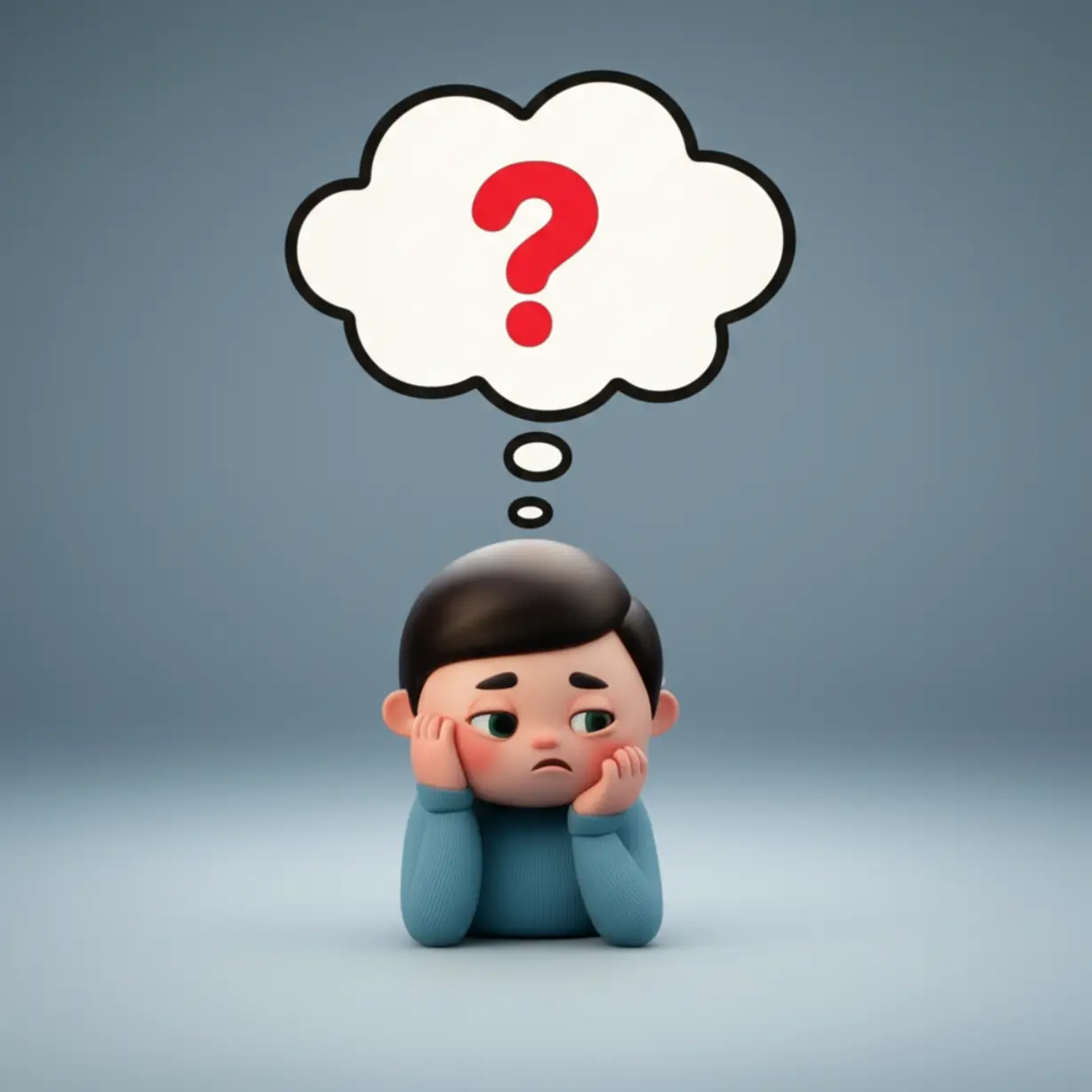 피곤하고-어지러움을-느끼며-머리-위에-물음표가-있는-사람의-모습