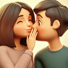 한-사람이-다른-사람-귀에-비밀을-속삭이며-따뜻한-빛이-감도는-모습