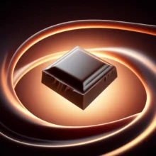 따뜻하고-편안한-빛을-내뿜는-다크-초콜릿-한-조각,-건강과-행복을-상징하는-부드러운-추상적인-소용돌이에-둘러싸여-있음