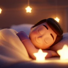 따뜻하고-아늑한-침대에서-편안하게-잠든-사람의-모습