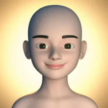 A-3D-image-of-a-person-with-a-serene-expression,-bathed-in-soft-light,-signifying-internal-peace-and-health.