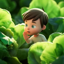 A-cute-3D-image-of-a-person-secretly-sharing-a-tip-about-lettuce.