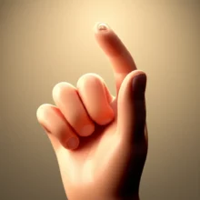 A-cute-3D-cartoon-hand-with-a-subtly-glowing-small-blister-on-a-finger,-hinting-at-a-hidden-health-secret.