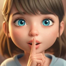 친한-친구에게-비밀을-속삭이는-듯한-모습의-귀여운-3D-캐릭터